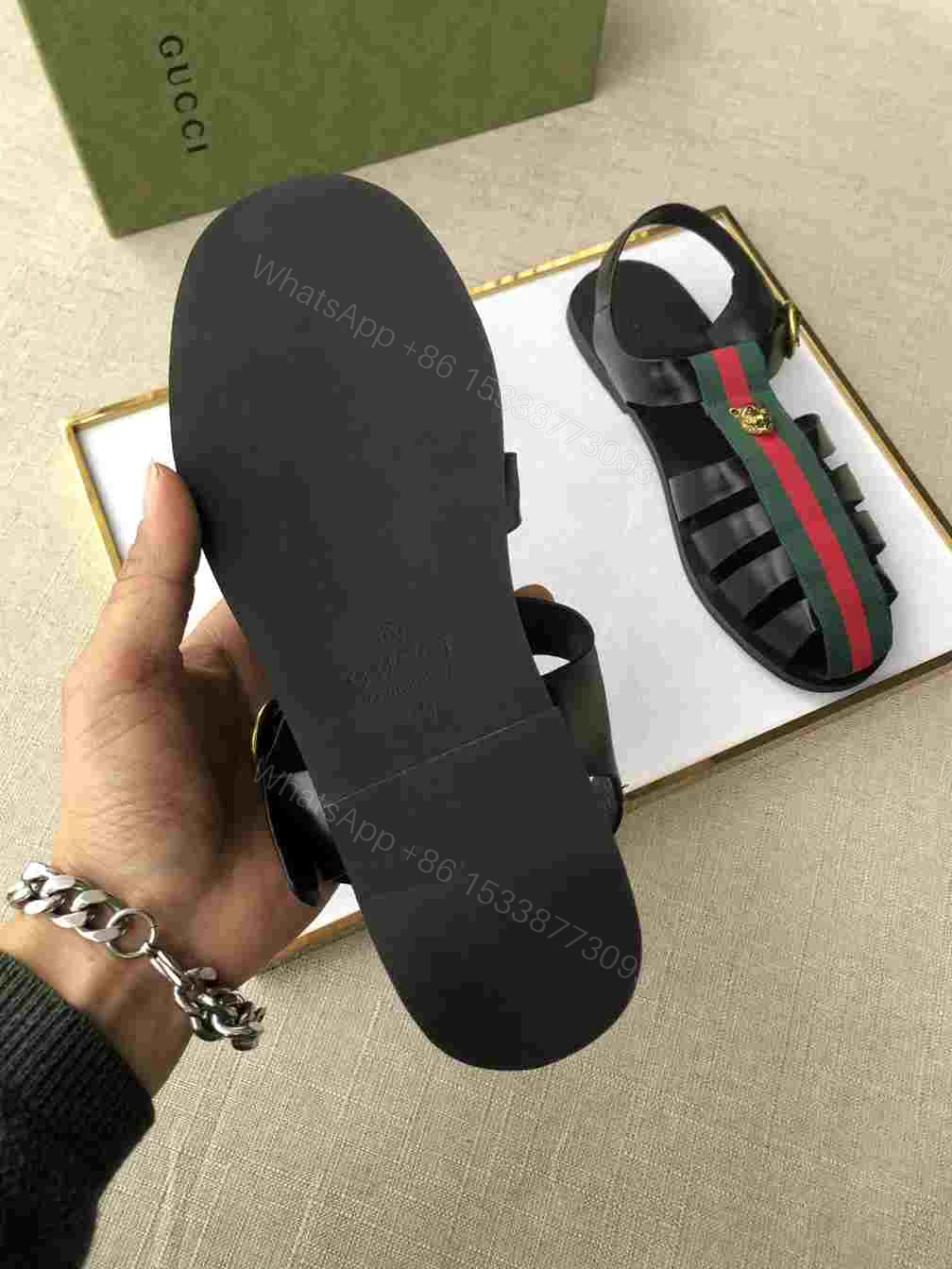 View 6 of GUCCI SANDAL WITH DOUBLE G – SDG010