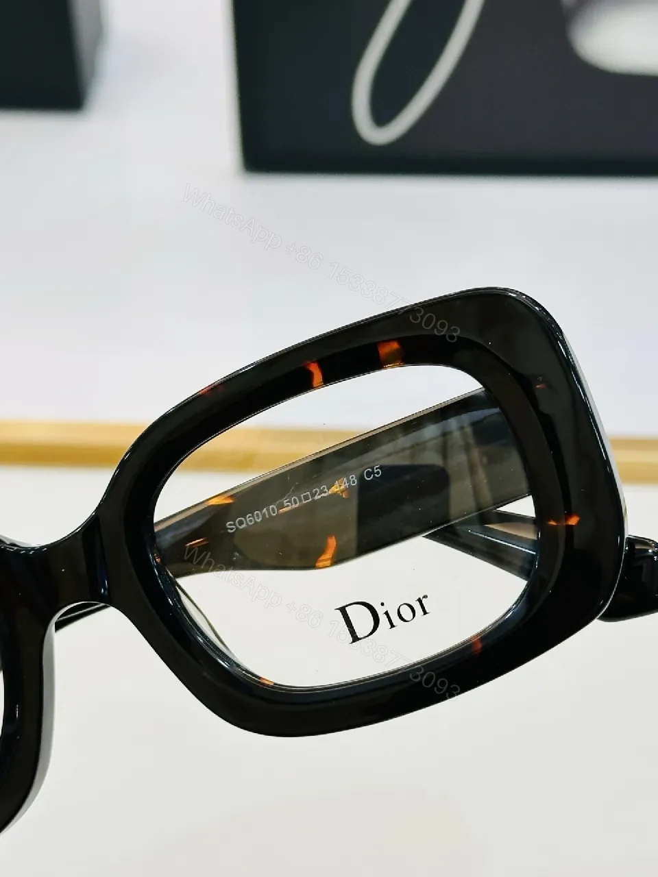 View 4 of Oversized Dioré Frame Eyewear: High-Gloss Acetate, Luxe, Bold Statement