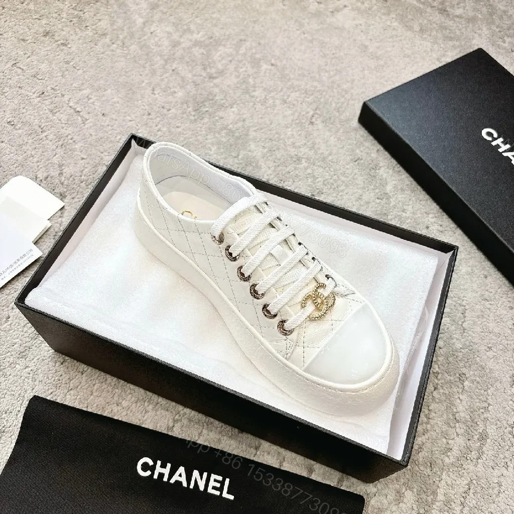 View 5 of White Quilted Leather Sneakers, Luxury Everyday Style, Cushioned Comfort