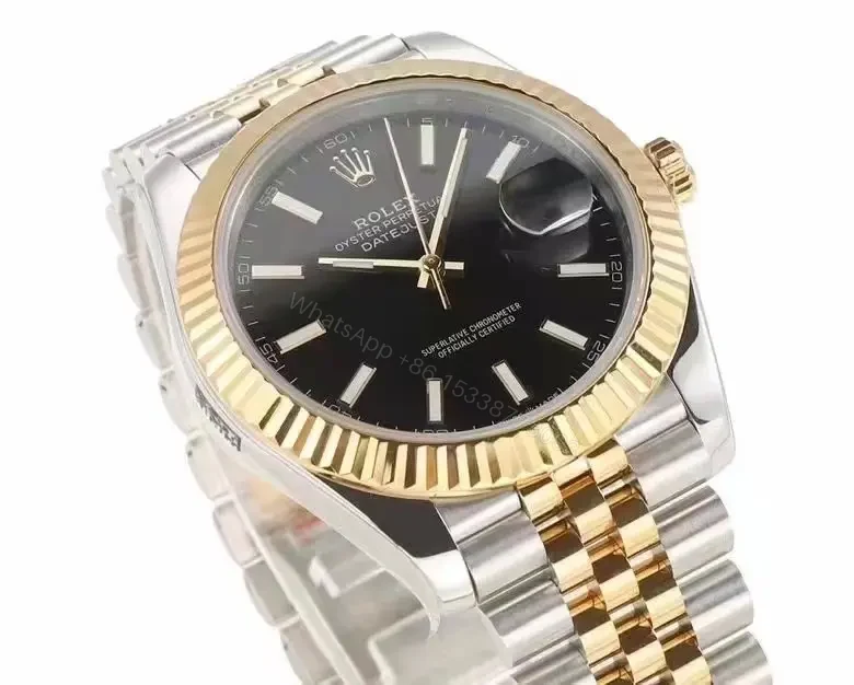 View 3 of Clean Factory Clean Factory ROLEX Datejust 41mm Black Two-Tone Watch