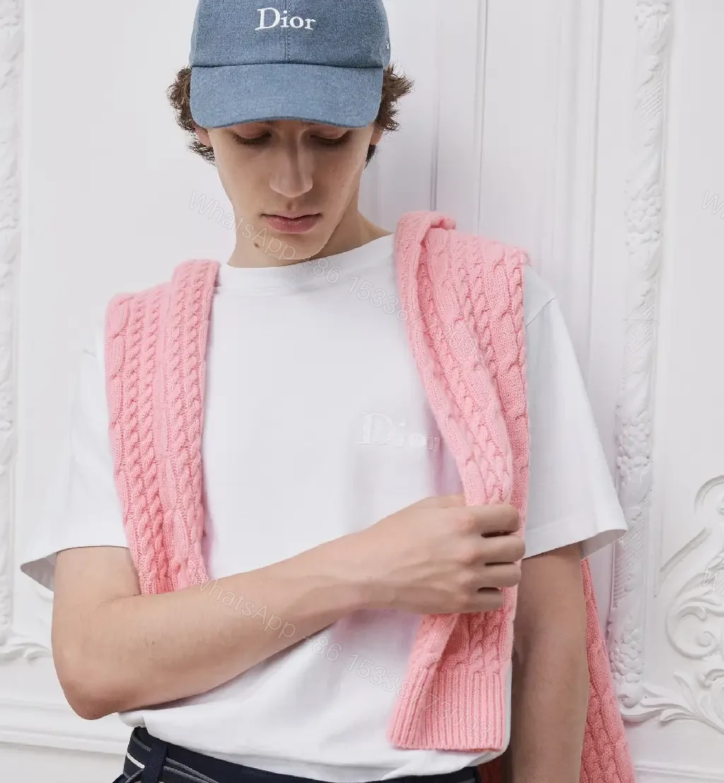 View 4 of White Cotton-Blend Tee | Subtle Embroidery | Classic Crew Neck | Everyday Luxury T-Shirt