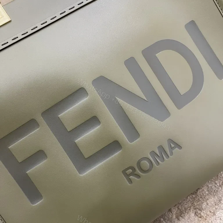 View 6 of Bold Leather Tote â€” Fendi Flair, Structured Luxury Tote