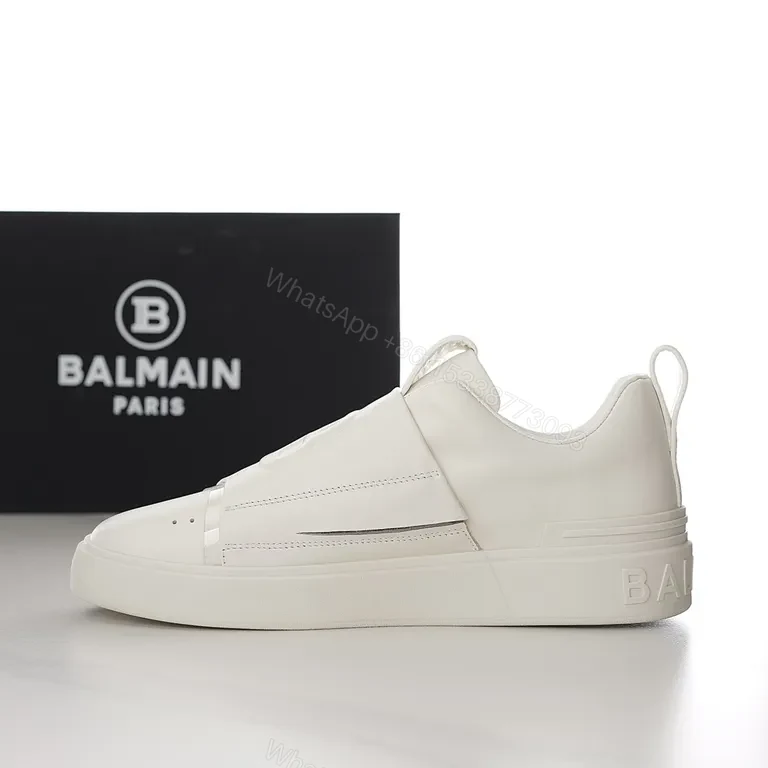 View 2 of White Leather Low-Profile Luxury Sneaker with All-Day Comfort
