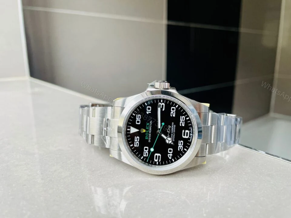 View 9 of JVSF Factory 1:1 Rolex Air-King 40mm 126900 904L SS Black Dial VR3230
