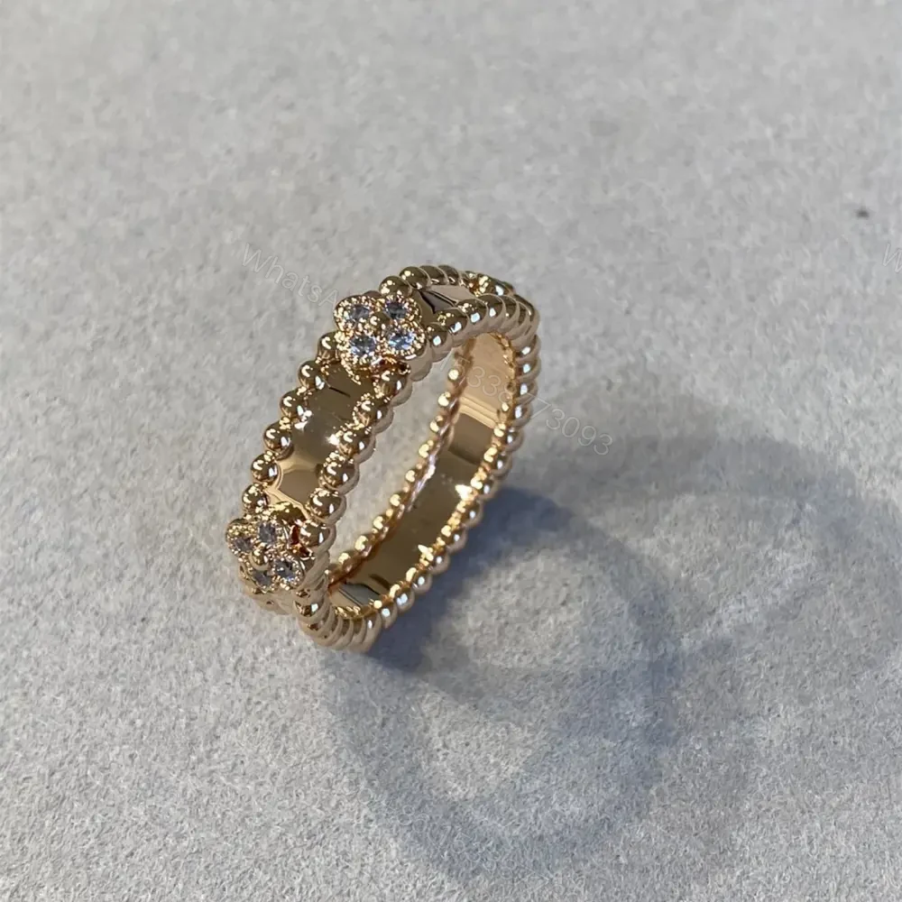高仿首飾VanCleef&Arpels*RPJMY00鑲鑽萬花筒戒指玫瑰金 — view 1