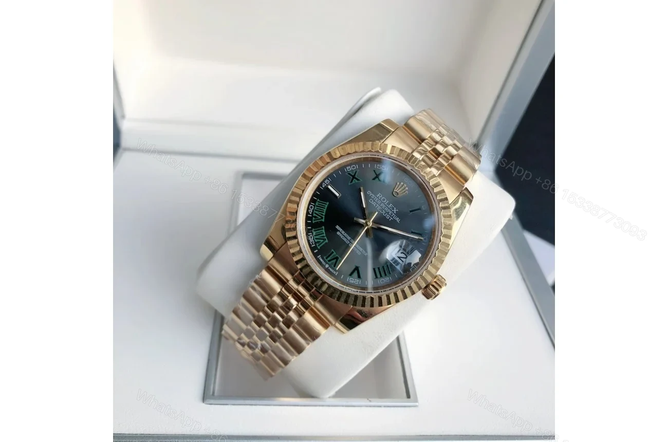 View 3 of Replica Rolex Datejust RG/RG Jubilee Bracelet 36/28 mm
