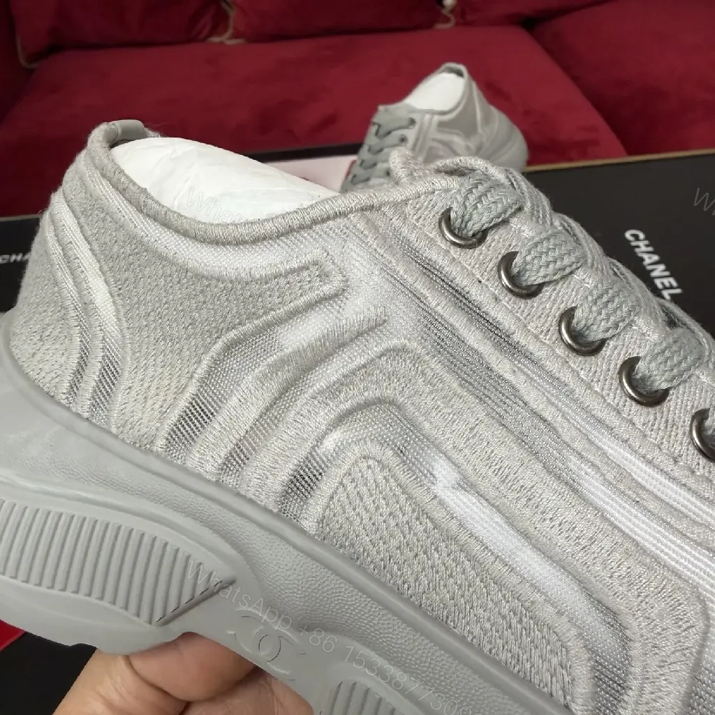View 3 of Texture Knit Platform Sneakers: Luxe, All-Day Comfort