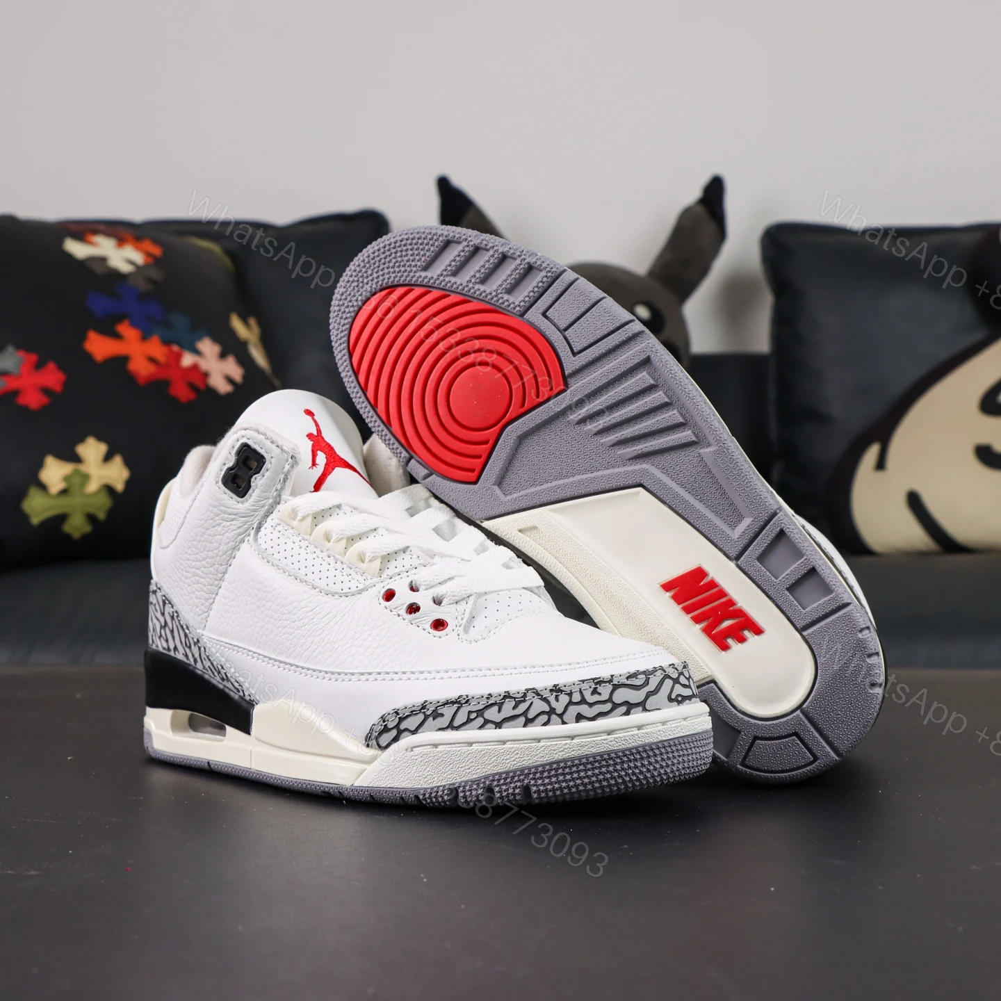 View 3 of AIR JORDAN 3 RETRO “White Cement Reimagined”