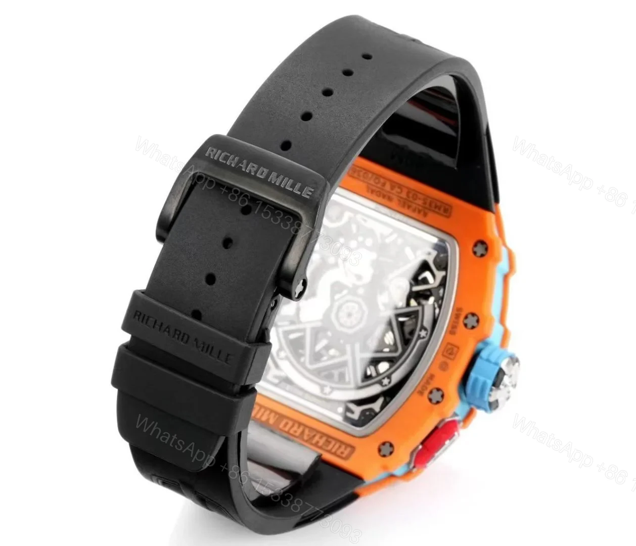View 9 of Richard Mille RM35-03 Automatic Skeleton Watch Quartz Carbon NTPT Carbon TPT Fiber Case Integrated Movement Premium Edition RM35-03-AUTO-QCF-SK