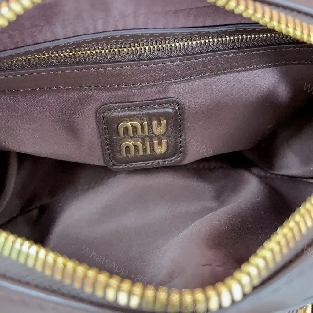 View 9 of Chic Quilted Leather Satchel with Gold Hardware