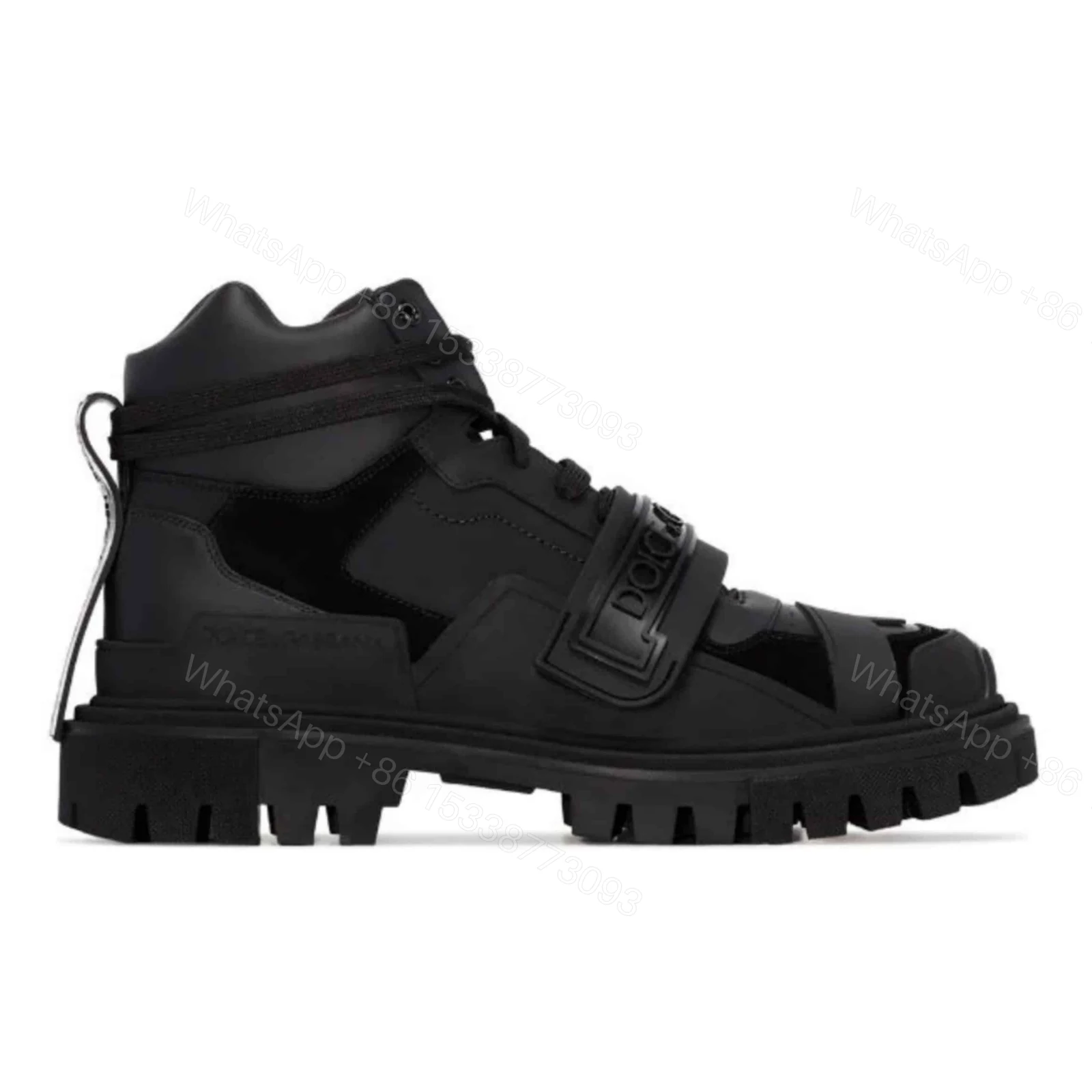 DOLCE & GABBANA LOGO STRAP TREKKING BOOTS – DG55 — view 1