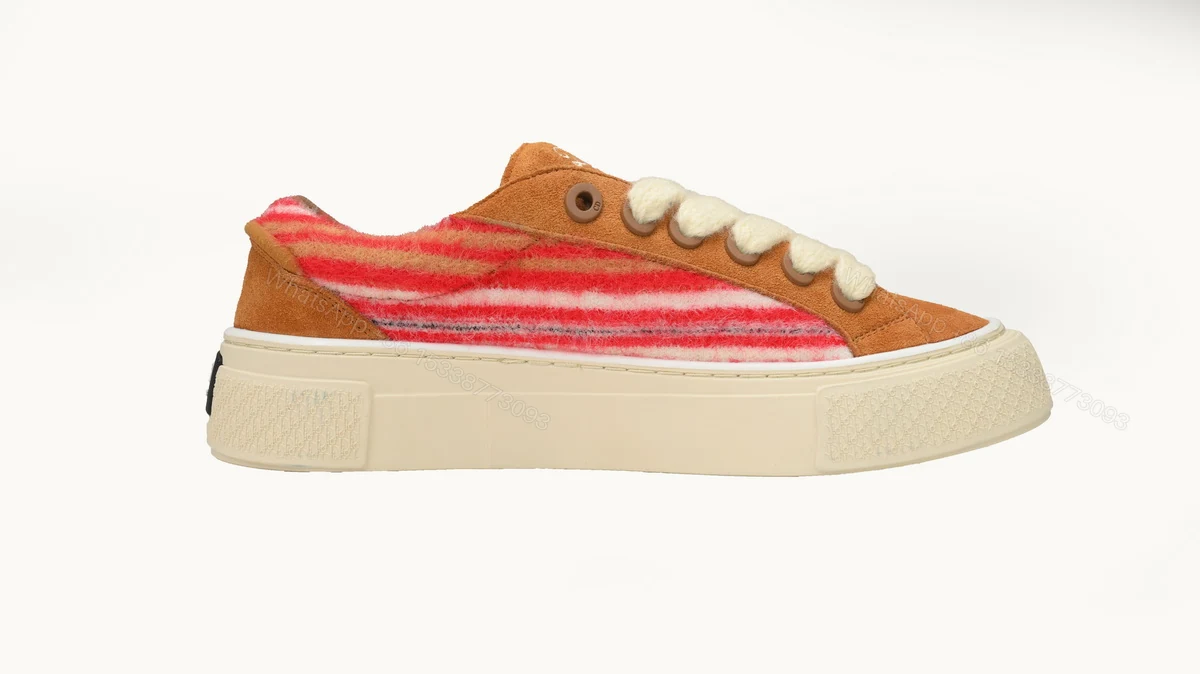 View 5 of Dior B33 Sneakers Release Brown Red Stripes 3SN272 ZIR1 6536