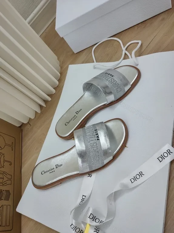 View 4 of Shimmer Leather Slides: Metallic, Luxe, Everyday Comfort
