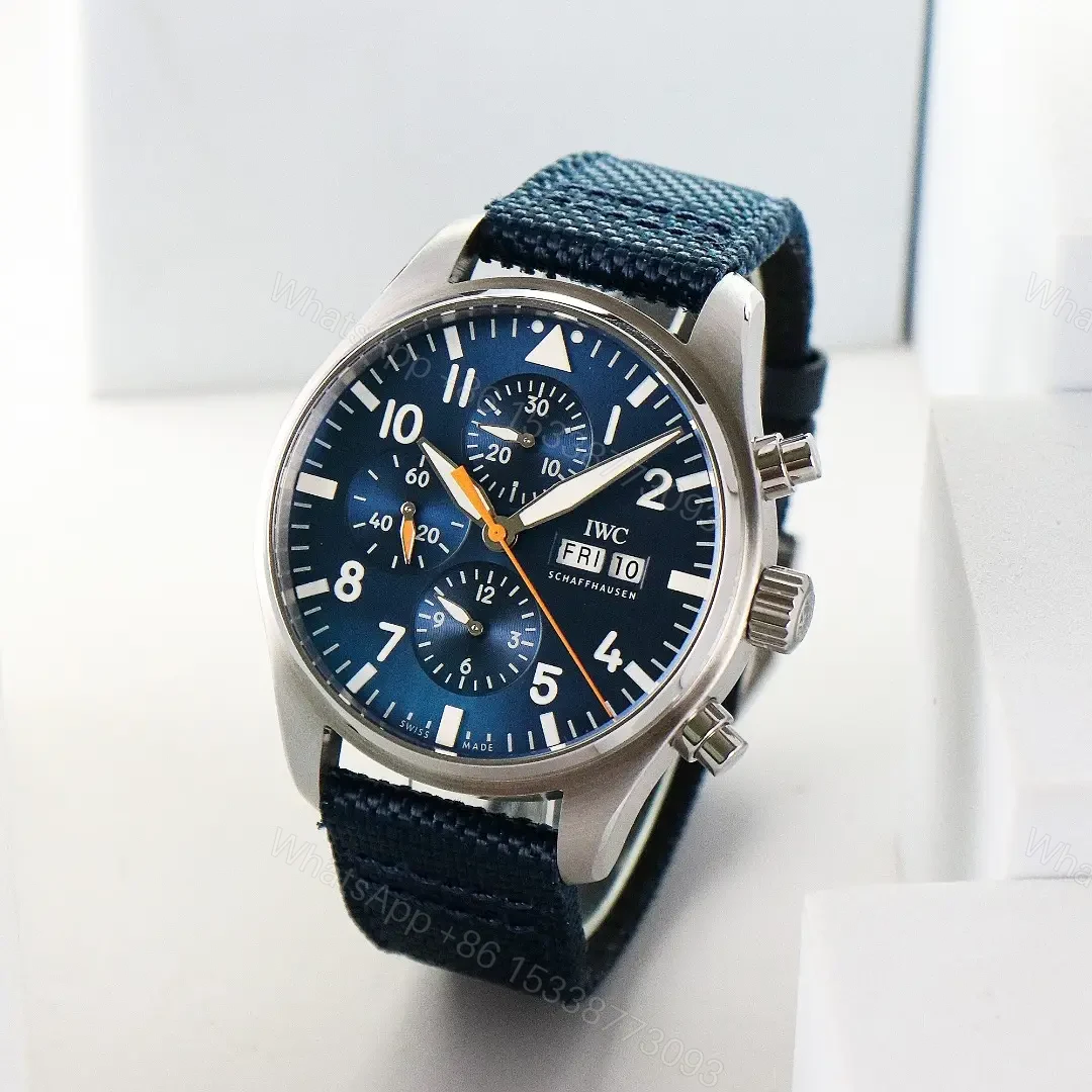 View 2 of IWC Pilot’s Watch Chronograph Captain Blue / Tmall IW3777-29