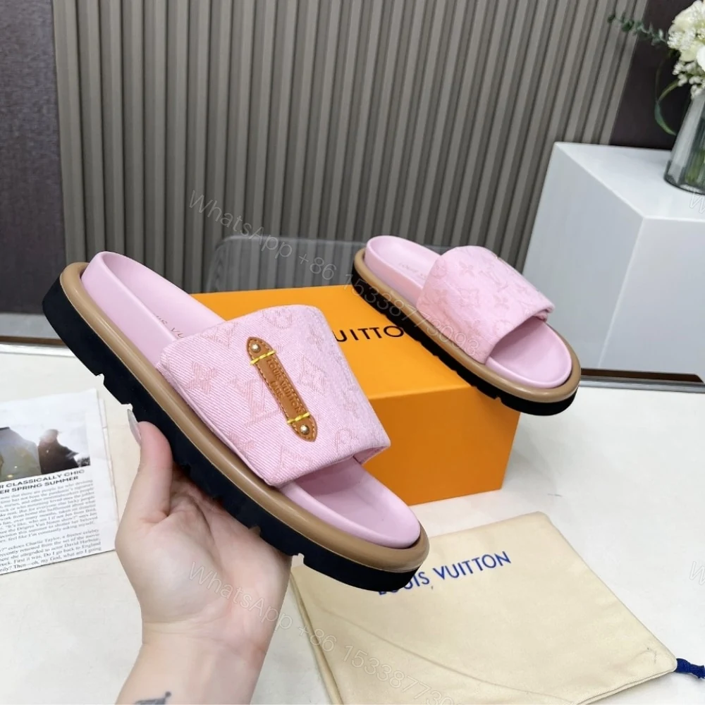 View 5 of LOUIS VUITTON POOL PILLOW FLAT COMFORT MULE ROSE 1AGUZD