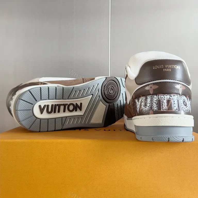 View 6 of Luxury Strap Sneaker: Iconic Leather High-Top with LV Hardware