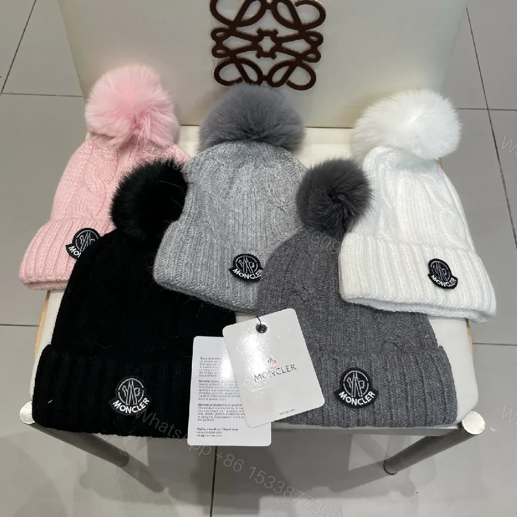 View 6 of Cozy Knit Beanie with Pom, Premium Warmth, Foldable Cuff