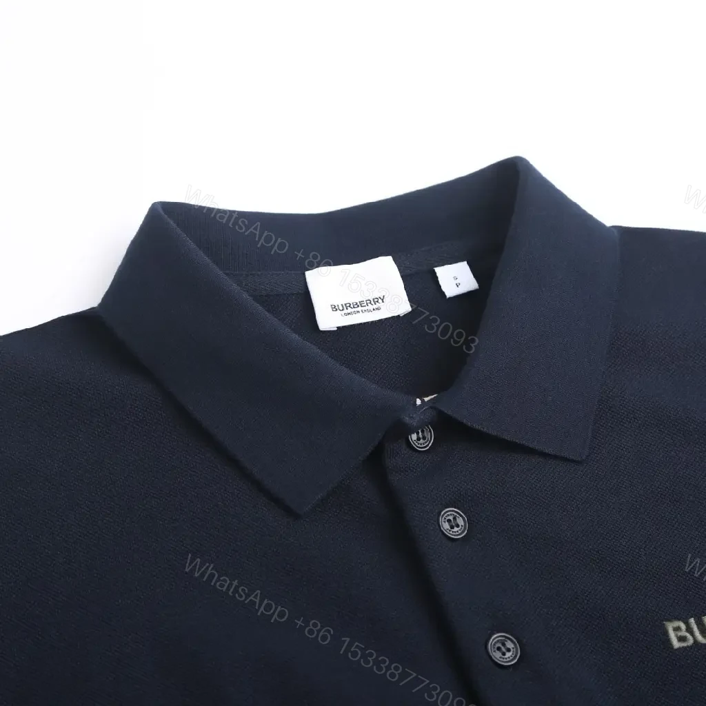 View 9 of Minimalist Navy Piqué Polo – Subtle Luxury, All‐Day Comfort