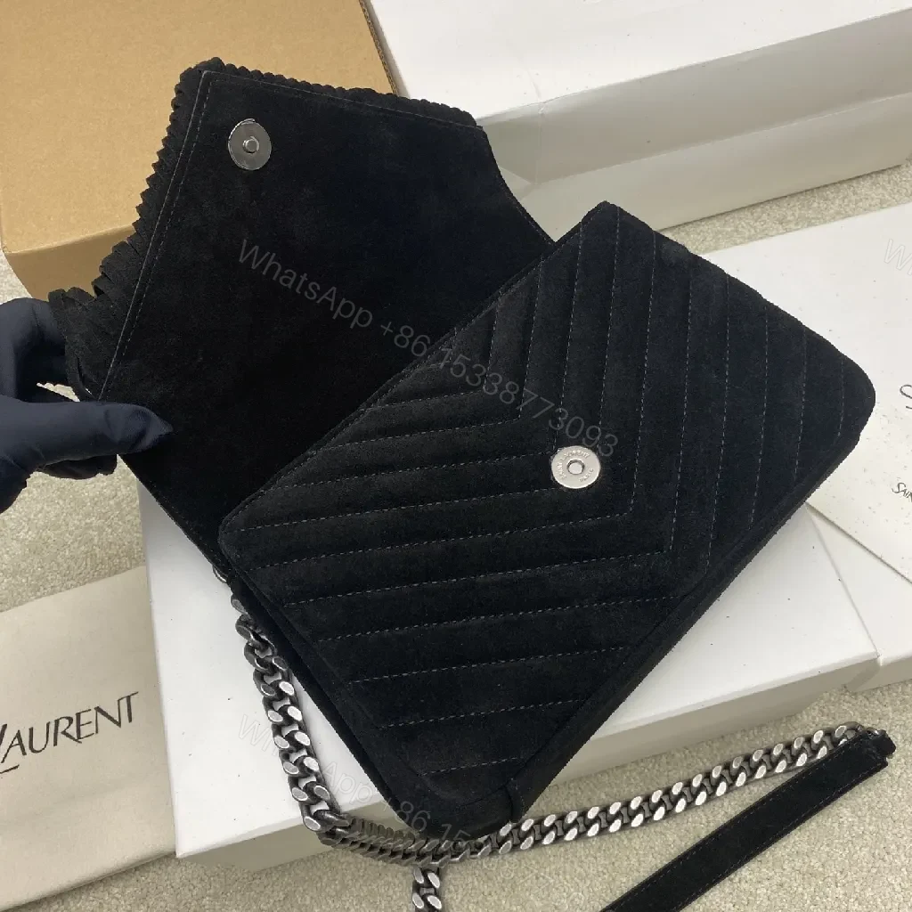 View 2 of Suede Fringe Bag: Luxe Hardware, Evening-to-Day Carry