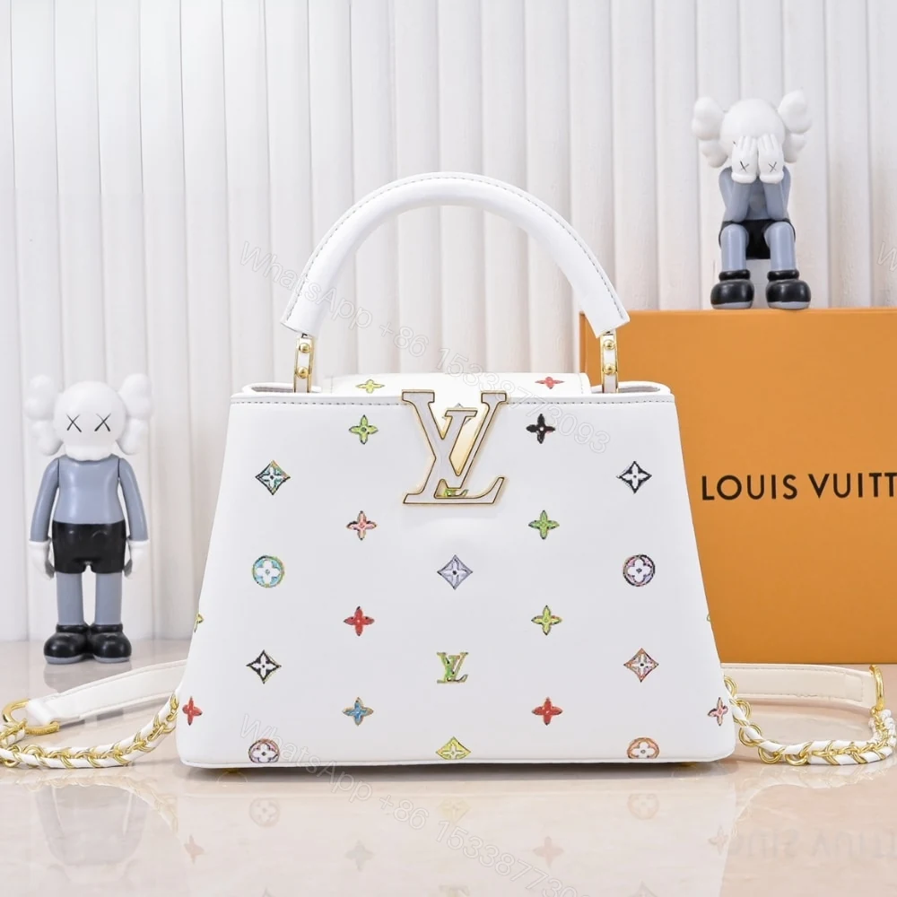View 2 of Louis Vuitton X Murakami Capucines Mini Multicolored 27Cm M14165