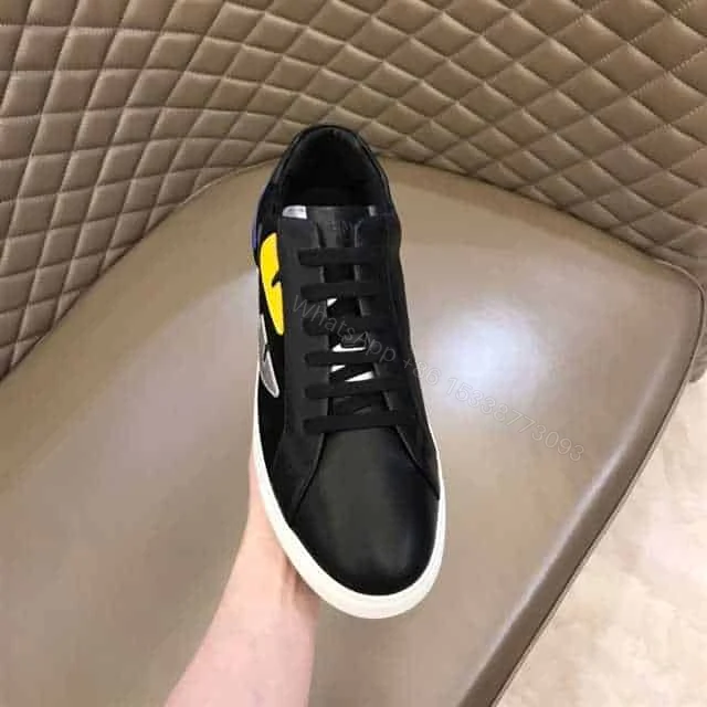 View 4 of FENDI MONSTER EYES LOW-TOP TRAINERS SNEAKERS – FD05