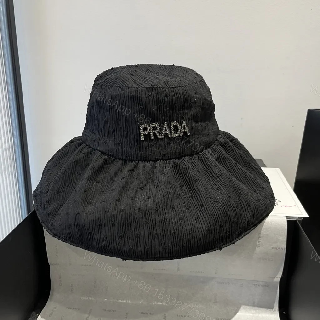 View 9 of Textured Black Crystal-Embellished Bucket Hat