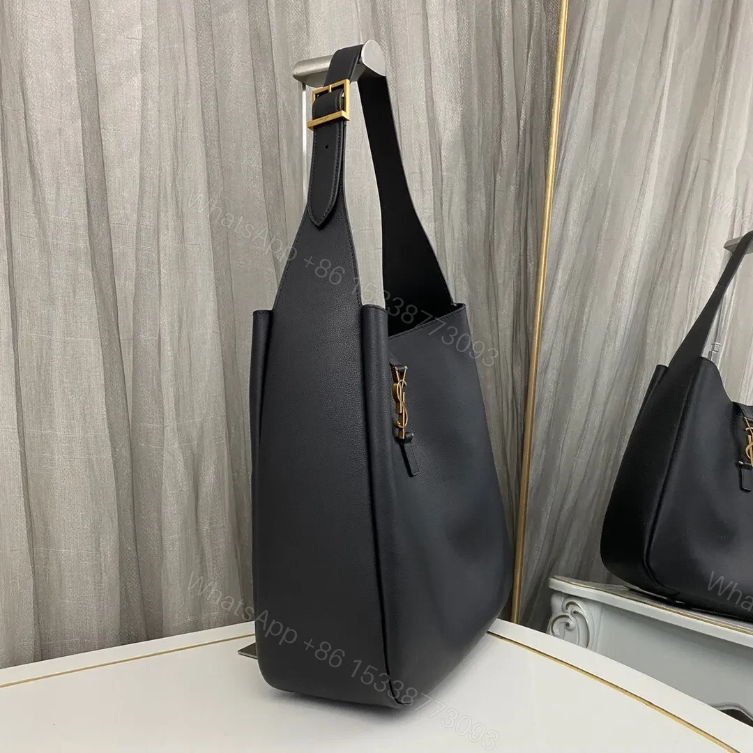 View 3 of YSL Black 1453YS Hobe Bag 30cm