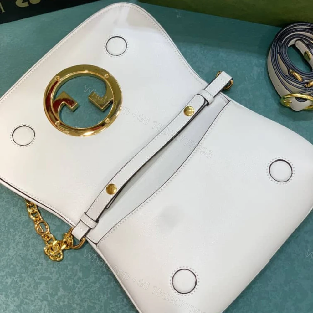 View 5 of Gucci Blondie Shoulder Bag White 28Cm 699268 UXX0G 9022