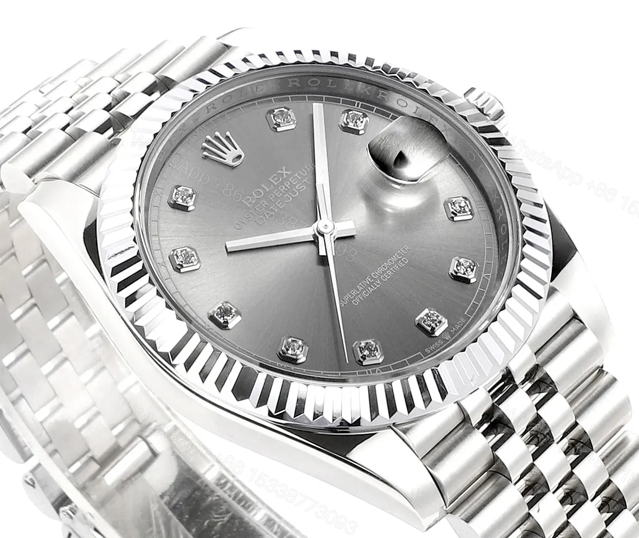 View 5 of Clean Factory Clean Factory DDF Classic Silver Datejust Style Watch