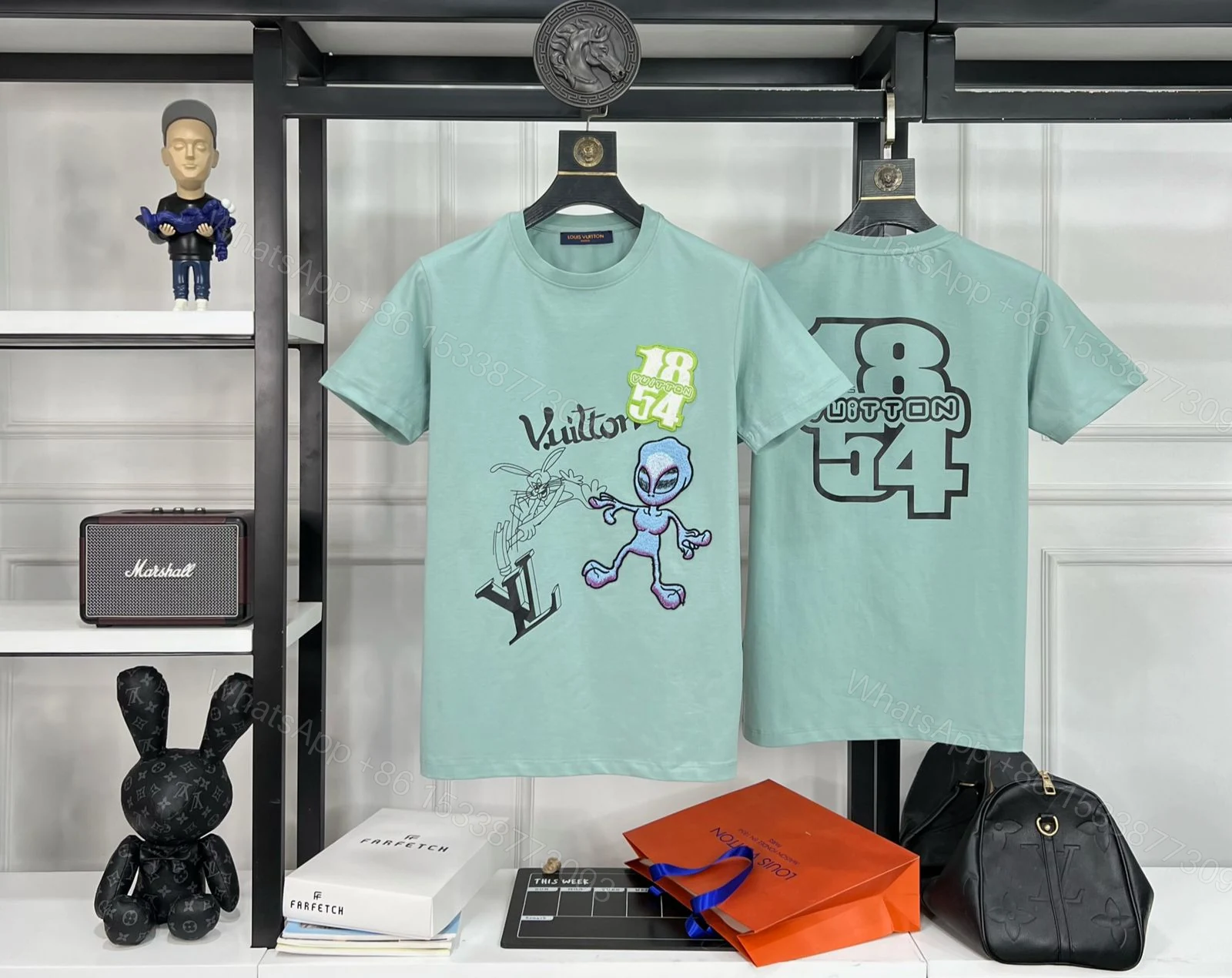 View 10 of First Copy Louis Vuitton Exclusive Cotton Lycra Round Neck T-Shirt
