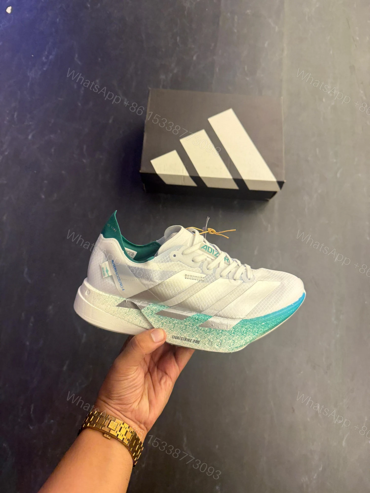 View 2 of FIRST COPY ADIDAS ADIOS BERLIN SILVER GREEN