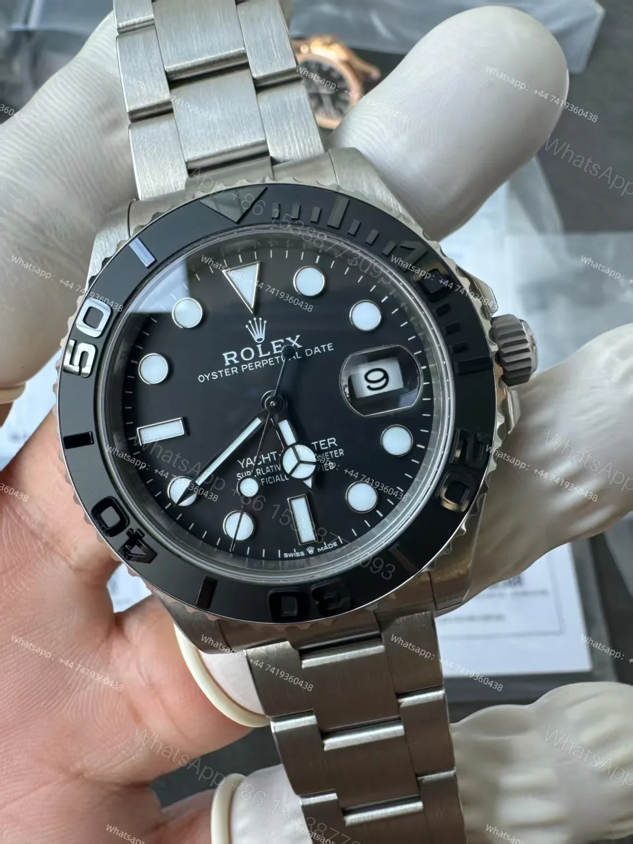 View 21 of Rolex Yacht-Master M226627-0001 1:1 Replica 42MM Titanium 3235 Movement Super Clone Watch