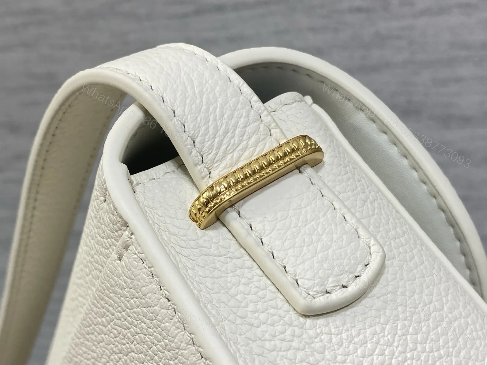 View 2 of Dior Small Dior Médaillon Flap Bag in White