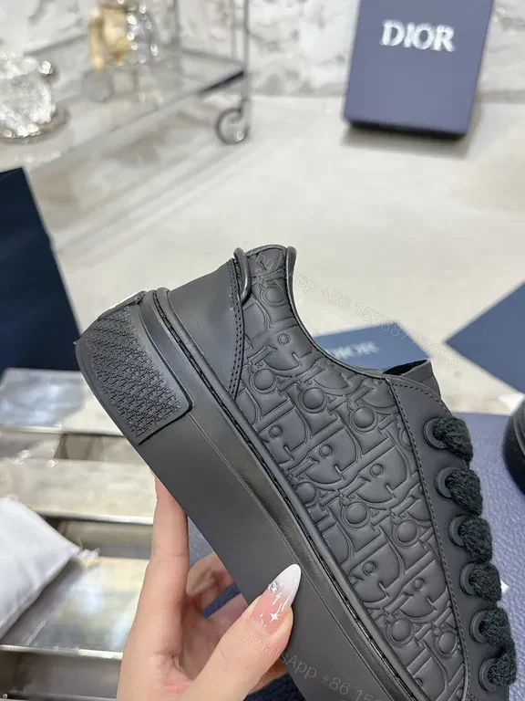 View 7 of Monochrome Dior-Driven Pattern Sneaker: Luxe Everyday footwear