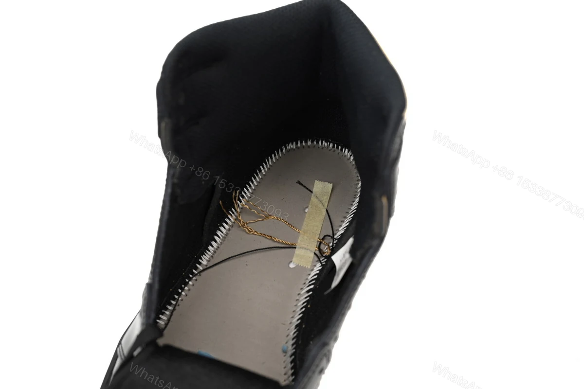 View 8 of Air Jordan 1 High OG Patent Black Metallic Gold 555088-032