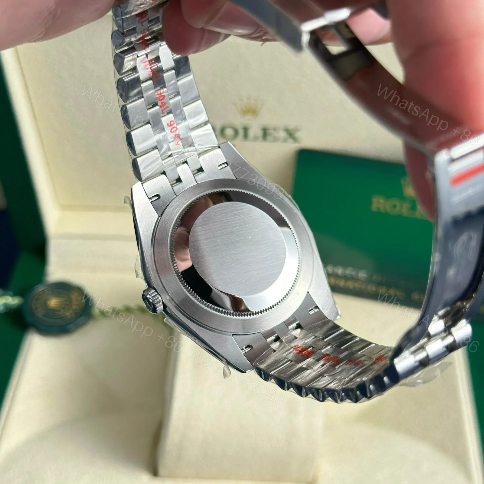 View 4 of Replica Rolex Datejust Blue Dial 126334 Jubilee Roman Dials 41 mm