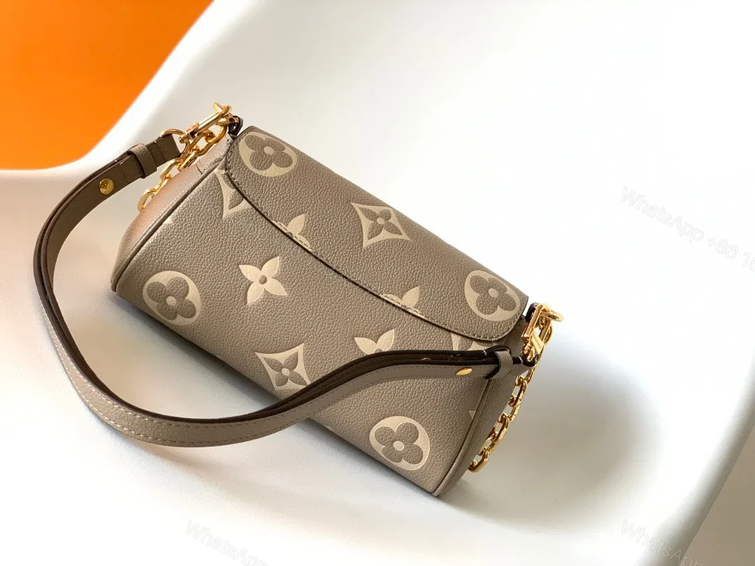 View 9 of Louis Vuitton LV Favorite Brown Like Auth Handbags Lock Gold 24x14cm