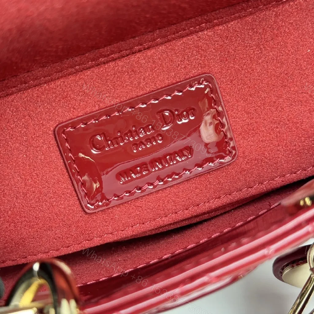 View 3 of Burgundy Patent Mini Satchel: Luxe Structured Charm