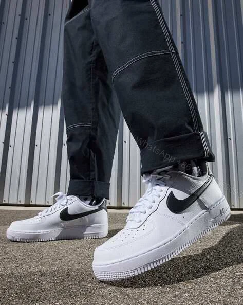 View 4 of FIRST COPY NIKE AIRFORCE ONE WHITE BLACK SWOOSH