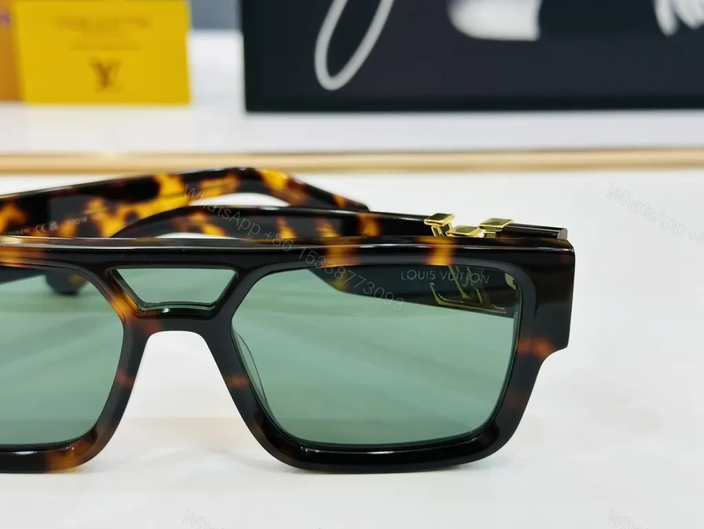 View 7 of Bold Boss Sunglasses - LV Hardware, Polarized UV 100% â€“ Acetate Frame
