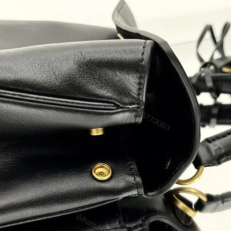 View 5 of 高仿Balenciaga*Rodeo系列V21000小牛皮手袋黑金Mini免檢版