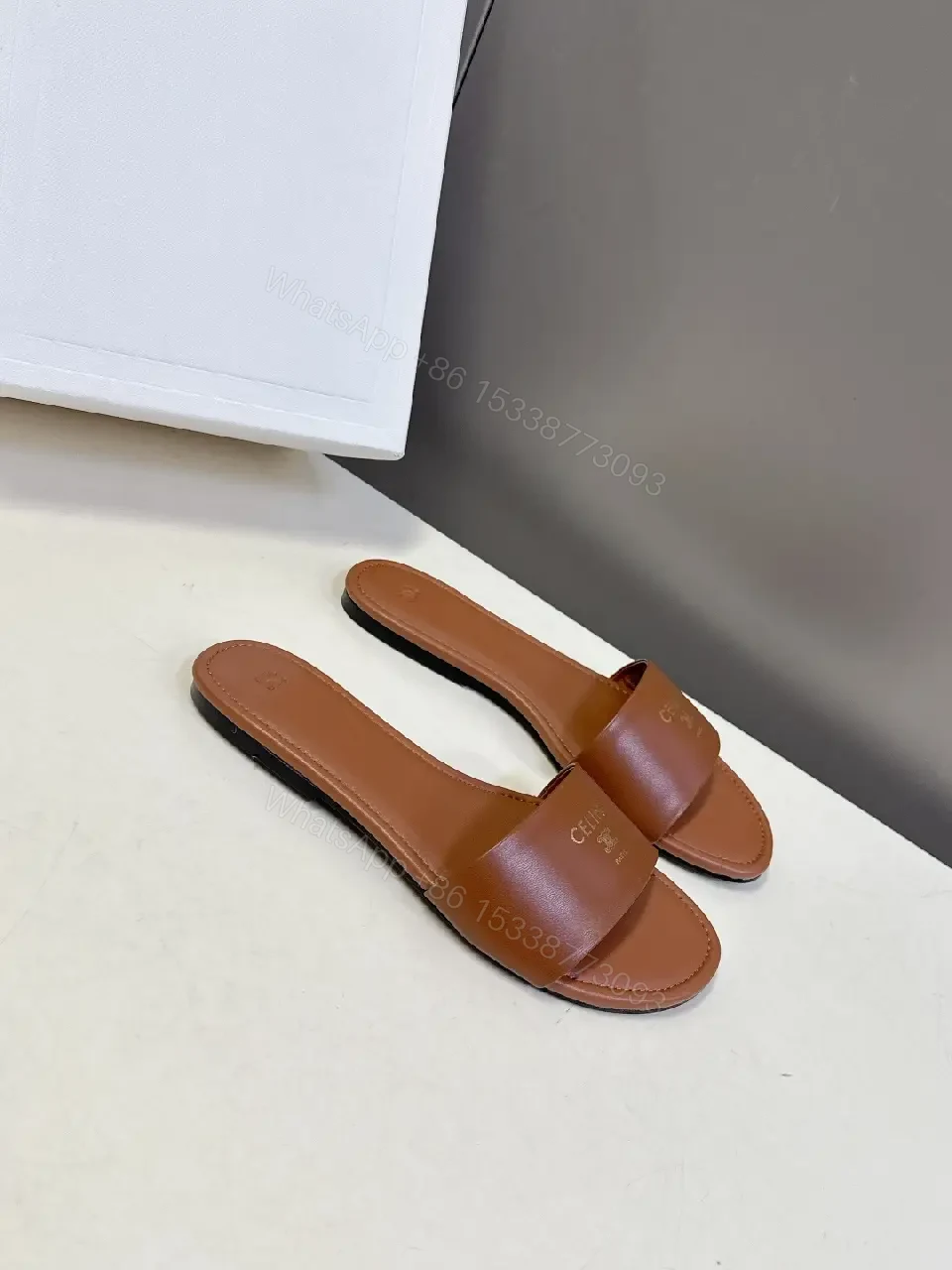View 5 of Effortless Leather Slides: Refined Minimalist Sandals