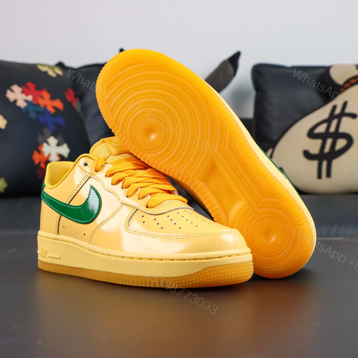 View 3 of Air Force 1 Patent “Topaz Gold”