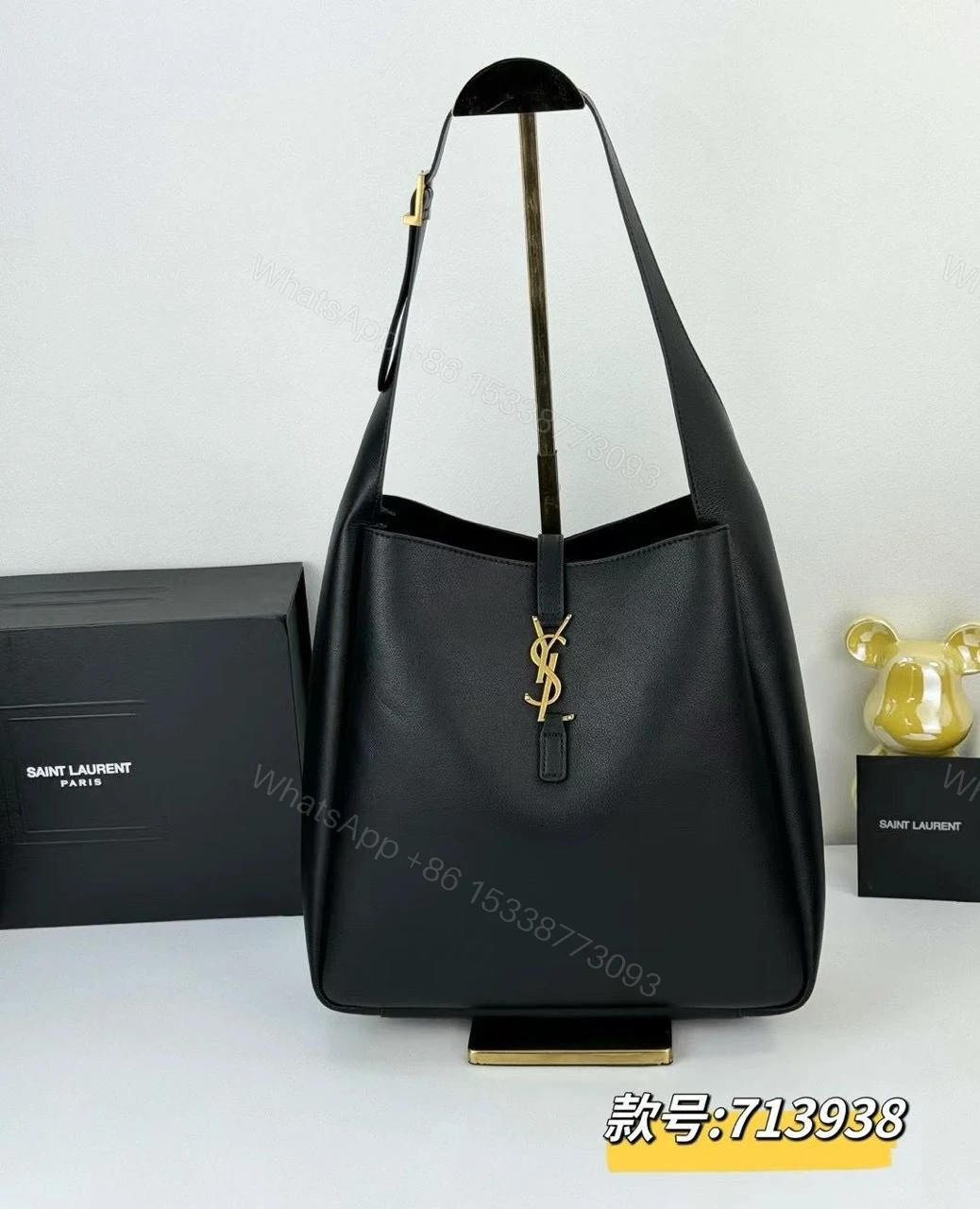 YSL Black Shoulder Bag Replica — view 1