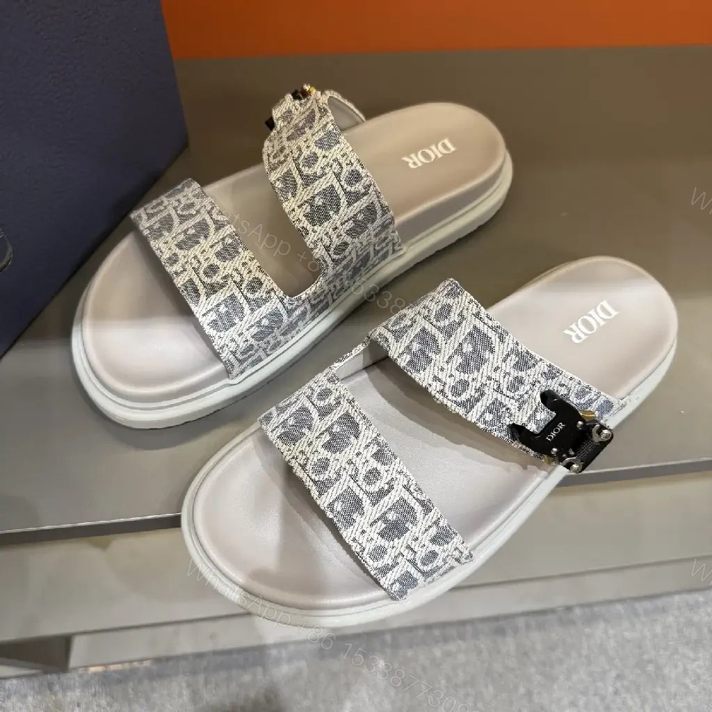 View 4 of Monogram Comfort Sandals: Subtle Luxe, All-Day Comfort Slip-ons