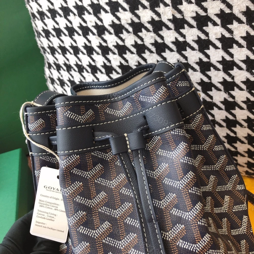 View 5 of 高仿Goyard*PEFLOT1抽繩水桶包深藍色免檢版