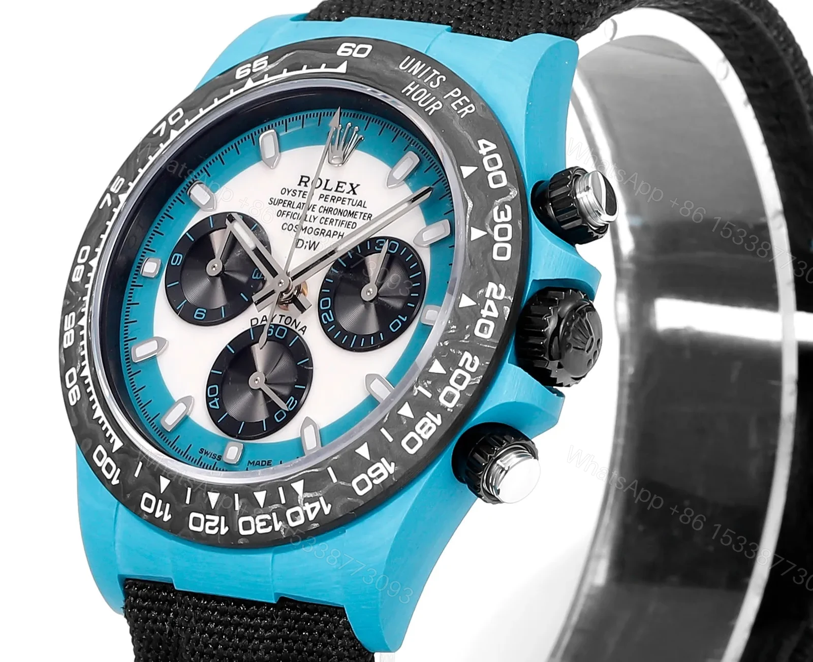 View 3 of Clean Factory TW Rolex Daytona Carbon Fiber Blue Watch