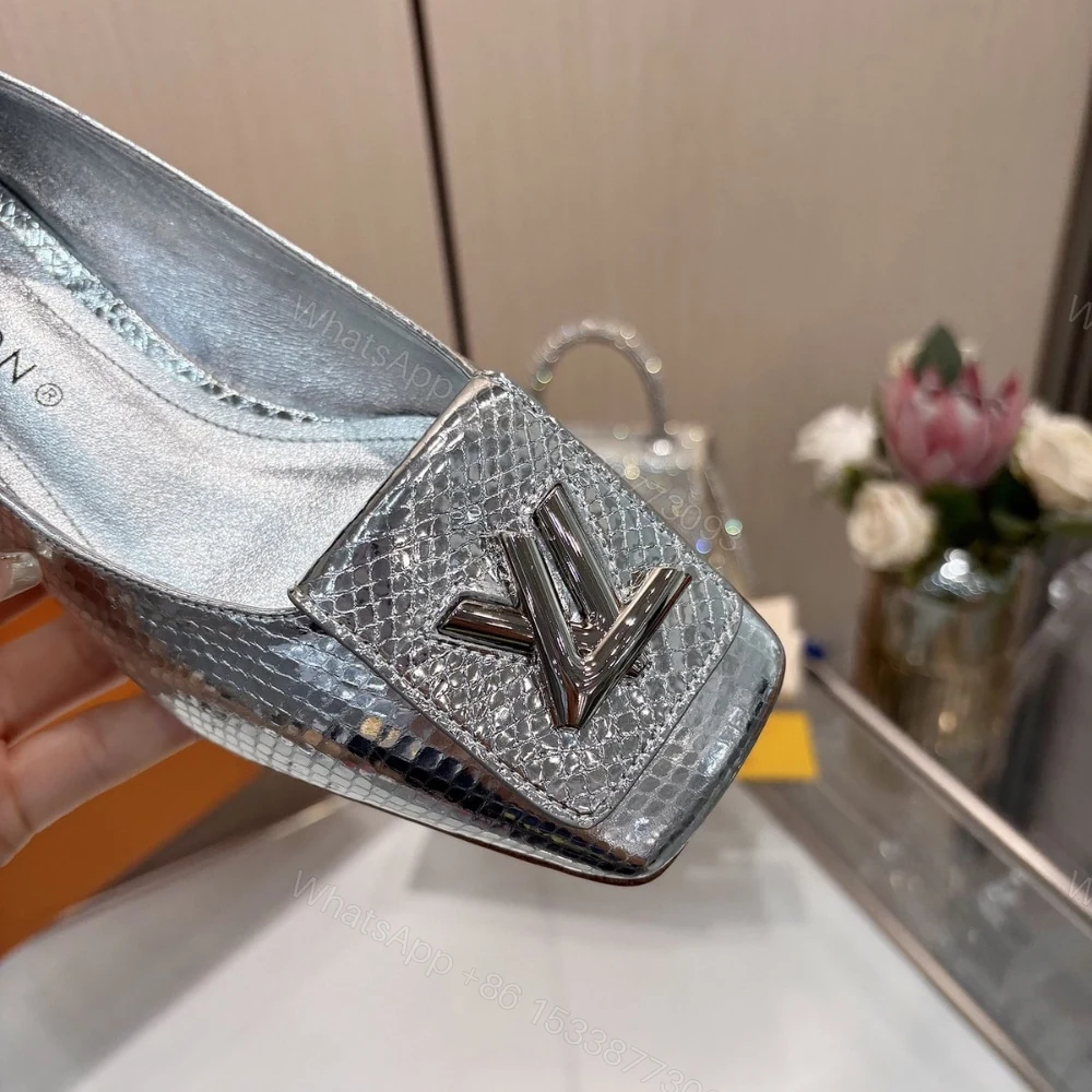 View 4 of LOUIS VUITTON SHAKE PUMP SILVER