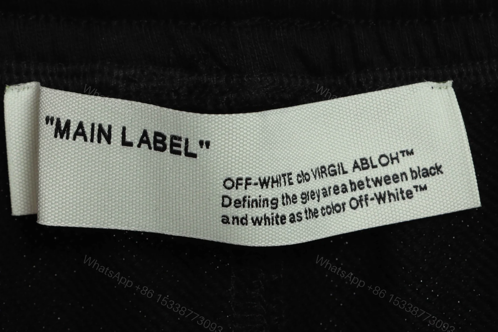 View 8 of Off-White Yellow Rubber Strip Pants