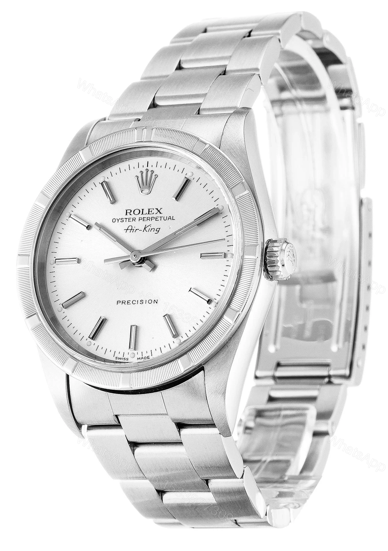View 2 of Replica Rolex Air-King Silver Dial 14010M